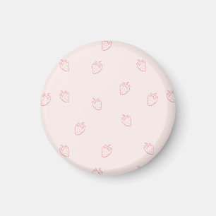 Aardbeien Minimalisme Magneet