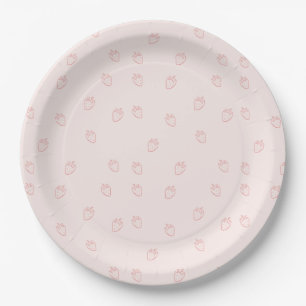 Aardbeien Minimalisme Papieren Bordje