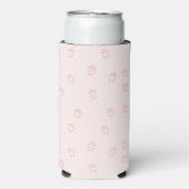 Aardbeien Minimalisme Seltzer Blikjeskoeler (Seltzer Voorkant)