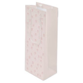 Aardbeien Minimalisme Wijn Cadeautas (Voorkant Gekanteld)