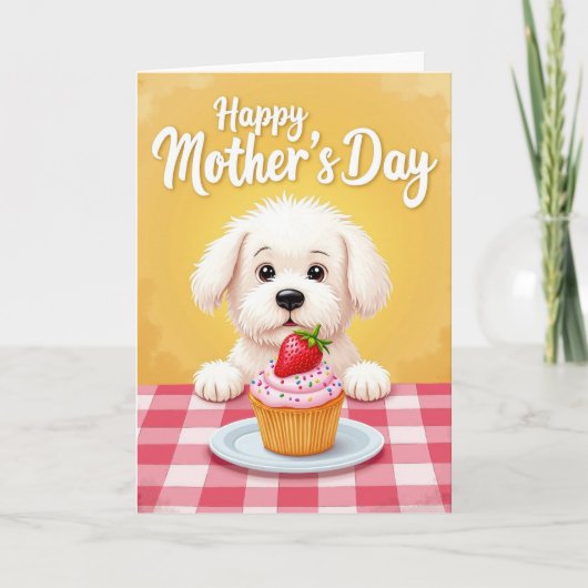 Aardbeien Moederdag Cadeau Kaart (Voorkant)
