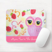 Aardbeien Moederdag Muismat (Met muis)