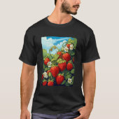 Aardbeien motief Aardbeien Planten Fr T-shirt (Voorkant)