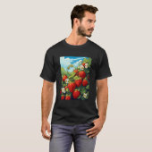 Aardbeien motief Aardbeien Planten Fr T-shirt (Voorkant volledig)