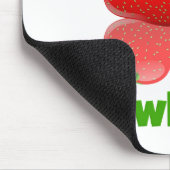 Aardbeien mousepad muismat (Hoek)