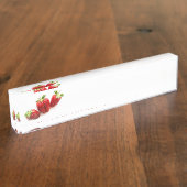 Aardbeien Naambordje (Zijkant)