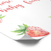 Aardbeien - noem dat baby voedsel poster (Hoek)