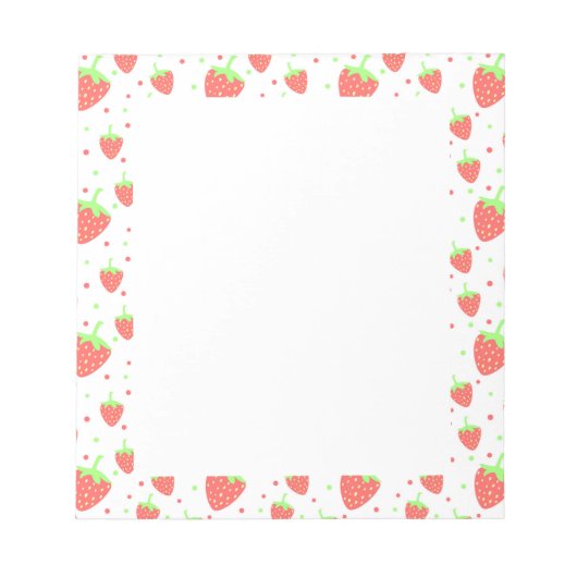 Aardbeien Notitieblok (Voorkant)