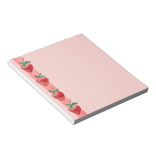 Aardbeien Notitieblok (Schuin)