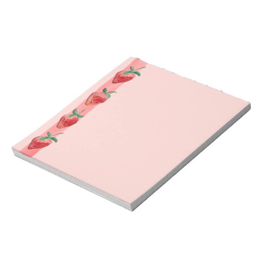 Aardbeien Notitieblok (Linkerzijde)