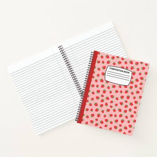 Aardbeien Notitieboek (Binnen)