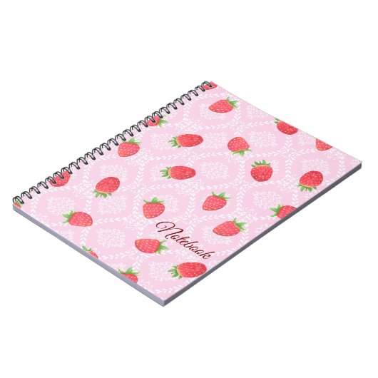 Aardbeien Notitieboek (Linkerzijde)