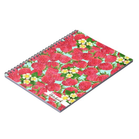 Aardbeien Notitieboek (Linkerzijde)