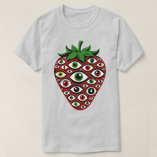 Aardbeien Ogen T-shirt (Design voorkant)