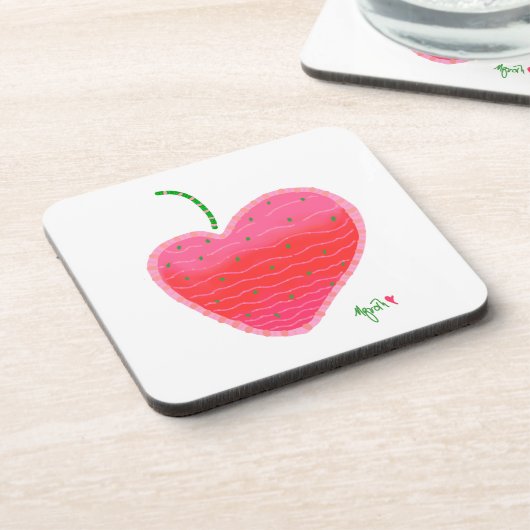 Aardbeien onderzetter (Linkerzijde)