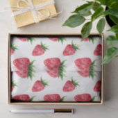 Aardbeien (Ontwerp 50 Rood Serie) Tissuepapier (Geschenk)