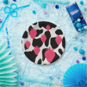 Aardbeien op Bord van koudpapier (Feest)