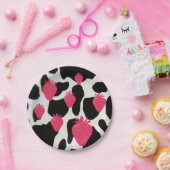 Aardbeien op Bord van koudpapier (Feest)