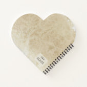  aardbeien op een oud papier notitieboek (Achterkant)