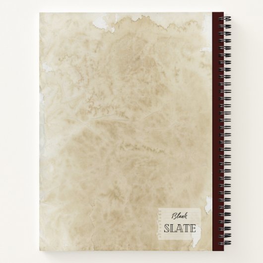 aardbeien op een oude papieren compositie notitieboek (Achterkant)