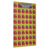 aardbeien op goudvlotten klembord (Rechts)