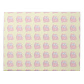 aardbeien op goudvlotten notitieblok (Voorkant)