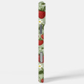 Aardbeien Op Groene Monogram Case-Mate iPhone Case (Achterkant / Rechts)