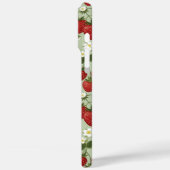 Aardbeien Op Groene Monogram Case-Mate iPhone Case (Achterkant / Links)
