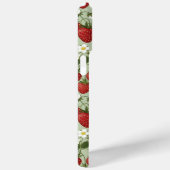 Aardbeien Op Groene Monogram Case-Mate iPhone Case (Achterkant / Rechts)