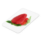 Aardbeien op wit magneet (Linkerzijde)