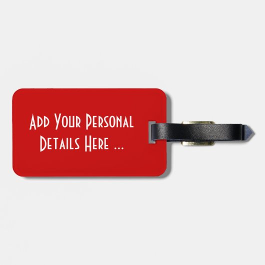 Aardbeien op wit over zwart cd ltcnm bagagelabel (Achterkant horizontaal)