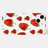 aardbeien op witte iPhone-tas Case-Mate iPhone Case (Achterkant (horizontaal))