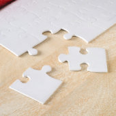 Aardbeien op zwart over wit 11x14 30pc jpcnm legpuzzel (Zijkant)