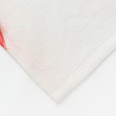 Aardbeien op zwart over wit FBCNA Fleece Deken (Hoek)