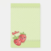 Aardbeien Opmerkingen Post-it® Notes (Voorkant)