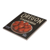 Aardbeien Oregon uit de jaren 1930 Tegeltje (Zijkant)