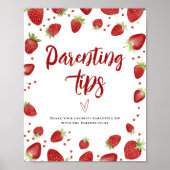 Aardbeien Ouderschap Tips 8x10 Tafelbord Poster (Voorkant)