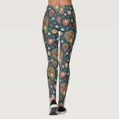 Aardbeien Paisley Pattern-Leggings Leggings (Achterkant)