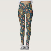 Aardbeien Paisley Pattern-Leggings Leggings (Voorkant)
