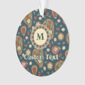 Aardbeien Paisley Pattern Ornament (voorkant)
