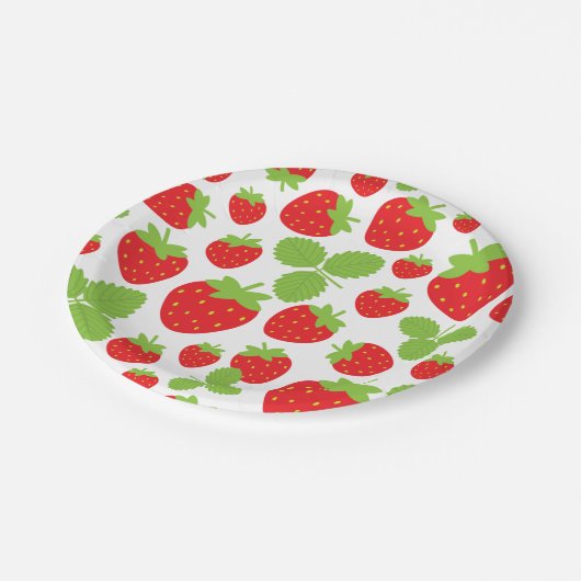 Aardbeien Papier Bord (Gekanteld)