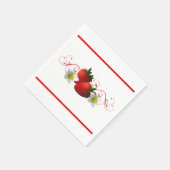aardbeien Papier Napkins Servet (Hoek)