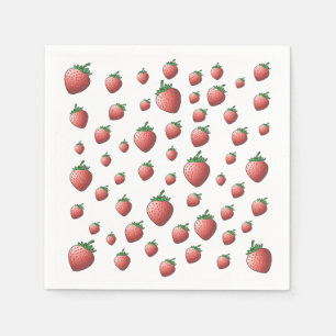 Aardbeien Papier Servet