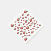 Aardbeien Papier Servet (Hoek)