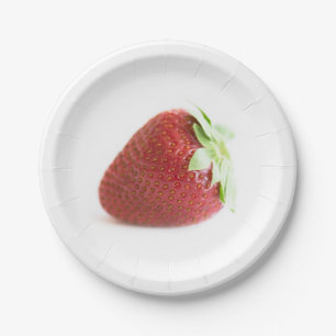 Aardbeien Papieren Bordje