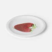 Aardbeien Papieren Bordje (Gekanteld)