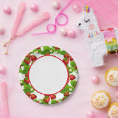 Aardbeien Papieren Bordje (Feest)