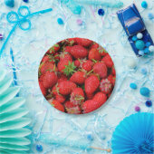 Aardbeien Papieren Bordje (Feest)