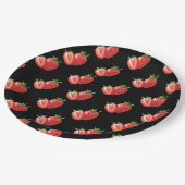 Aardbeien Papieren Bordje (Gekanteld)