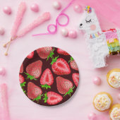 Aardbeien Papieren Bordje (Feest)